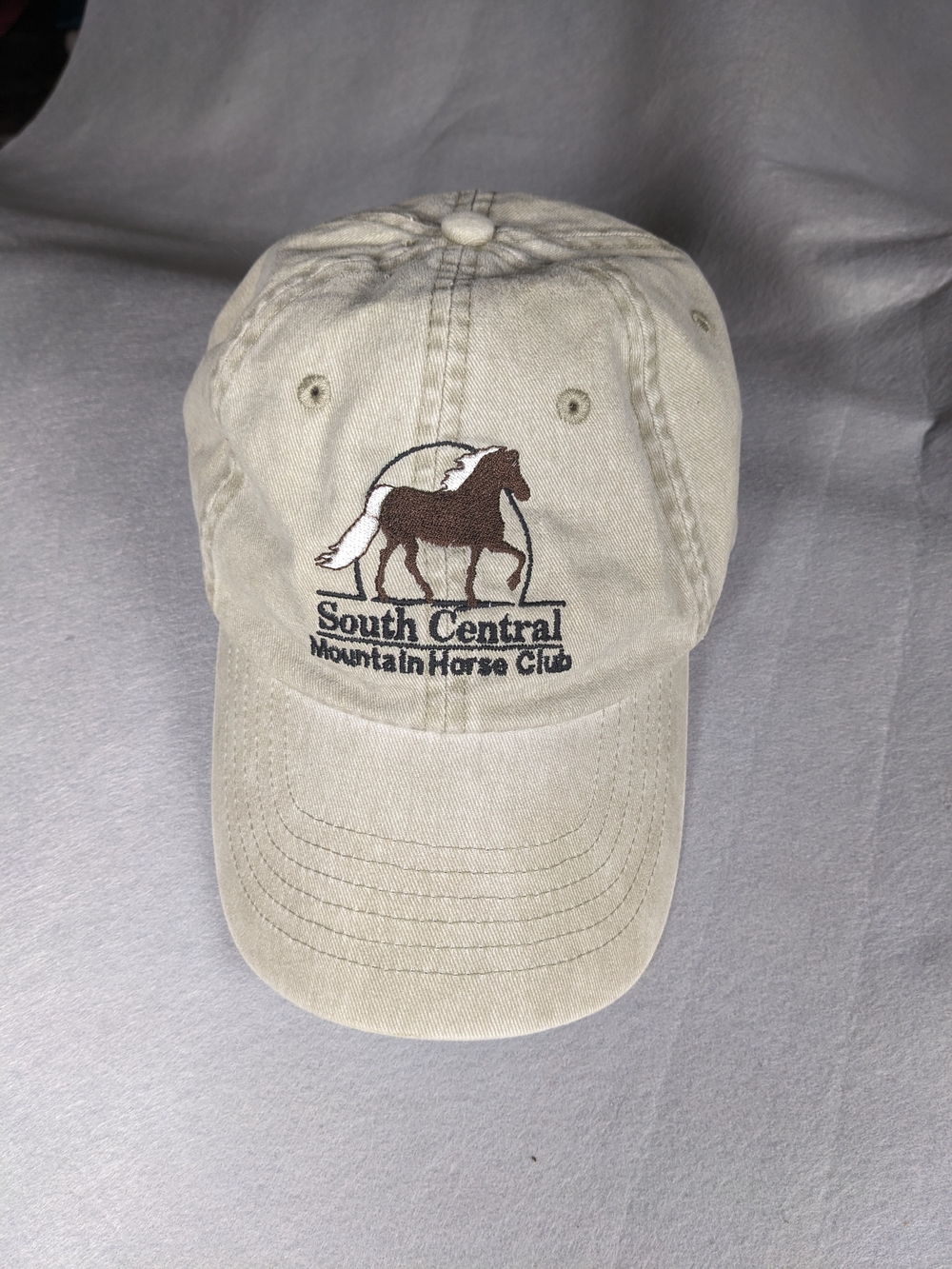 South Central Mountain Horse Club Beige Baseball Cap